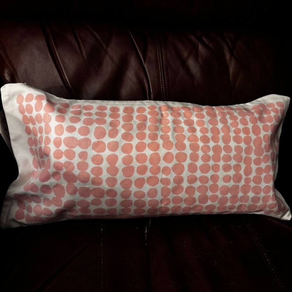Kate Spade Dot Stamp Blush 10x20" Decorative Pillow Cover